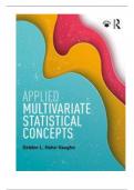 Test Bank For Applied Multivariate Statistical Concepts, 1st Edition By Debbie Hahs-Vaughn