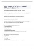 Zuku Review VTNE exam 2024 with 100% correct answers