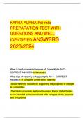 KAPHA ALPHA Psi mta  PREPARATION TEST WITH  QUESTIONS AND WELL  IDENTIFIED ANSWERS  20232024