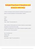 Eatright Prep Exam 5 Questions and Answers 100% Pass