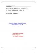Solutions for Probability, Statistics, and Data, A Fresh Approach Using R, 1st Edition Speegle (All Chapters included)