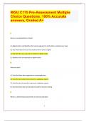 WGU C175 Pre-Assessment Multiple Choice Questions. 100% Accurate answers, Graded A+