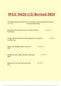 WGU D426 (v2) Revised 2024