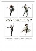 Test Bank For Psychology, 4th Edition By Daniel Schacter, Daniel Wegner