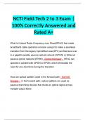 NCTI Field Tech 2 to 3 Exam | 100% Correctly Answered and Rated A+ 