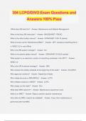 304 LCPO/DIVO Exam Questions and Answers 100% Pass
