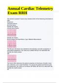 Annual Cardiac Telemetry Exam RRH Updated 2024/2025 | 100% Correct.