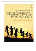 Test Bank For A Student's Guide to Developmental Psychology 1st Edition by Margaret Harris and Gert Westermann.