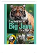 Test Bank For Big Java Early Objects, (Enhanced eText), 7th Edition By Cay Horstmann