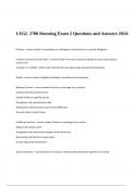 LEGL 2700 Roessing Exam 2 Questions and Answers 2024.