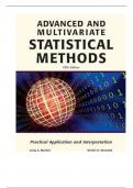 Solution Manual For Advanced and Multivariate Statistical Methods, 5th Edition By Craig Mertler, Rachel Vannatta Reinhart