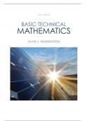 Solution Manual For Basic Technical Mathematics, 10th Edition By Allyn Washington