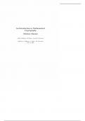An Introduction to Mathematical Cryptography Solutions Manual PDF