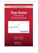 Solution Manual For Time Series A First Course with Bootstrap Starter, 1st Edition By McElroy, Politis