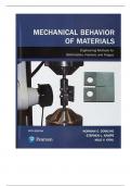 Solution Manual For Mechanical Behavior of Materials, 5th Edition By Norman Dowling, Stephen Kampe, Milo Kral
