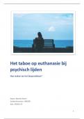 SW Leerjaar 2 - Literatuuronderzoek euthanasie