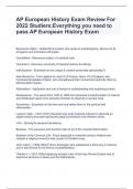 AP European History Exam Review For 2024 Studiers