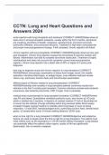 CCTN Lung and Heart Questions and Answers 2024