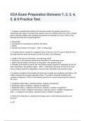 CCA Exam Preparation Domains 1, 2, 3, 4, 5, & 6 Practice Test Questions And Answers 