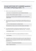 EXAM  BIO171 MICROBIO FULL EXAM questions for midterm Physiology weeks 17