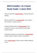 BICSI Installer 1 & 2 Exam Study Guide | Latest 2024