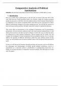 Samenvatting Comparative analysis of political institutions