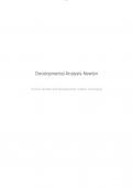 Developmental Analysis-Newton Human Growth and Development (Liberty University)