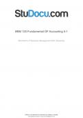 BBM 125 Fundamental OF Accounting