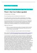  NR 451 Week 3 Graded Disc    NR 451 Week 1 Graded Discussion Topic: Our Care Culture Week 1: Our Care Culture (graded)