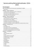 Behandelmethoden - Complete en Uitgebreide Samenvatting (2024)