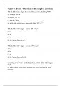 Nurs 546 Exam 3 Questions with complete Solutions