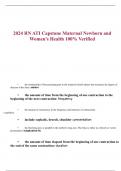 RN ATI Capstone Maternal Newborn and Women's Health Questions and Answers (2024) (Verified Answers)