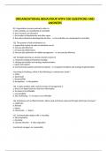ORGANIZATIONAL BEHAVIOUR WITH 100 QUESTIONS AND ANSWERS