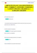 ABFM ITE EXAM | 1254 QUESTIONS & 100% CORRECT ANSWERS (VERIFIED) |  LATEST UPDATE | GRADED A+ |  ALREADY GRADED