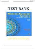 TEST BANK FOR MEDICAL-SURGICAL NURSING CRITICAL THINKING IN CLIENT CARE, 4TH EDITION PRISCILLA LEMON||LATEST 2024