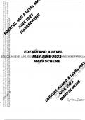 EDEXCEL AS LEVEL JUNE 2023 ENGLISH LITERATURE 8ET0 MARKSCHEME PAPER 2