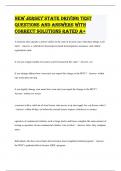 New Jersey State Driving Test questions and answers with correct solutions rated A+