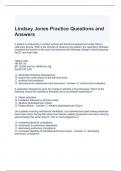 Lindsey Jones Practice Questions and Answers