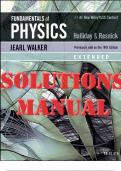 SOLUTIONS MANUAL for Fundamentals of Physics 11th Edition David Halliday; Robert Resnick; Jearl Walker. 