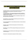 APUSH - Compromises & Acts Exam With Complete Solutions