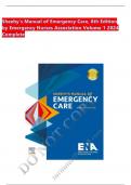 Sheehy’s Manual of Emergency Care, 8th Edition by Emergency Nurses Association Volume 1 2024 Complete