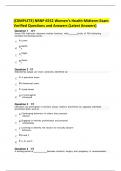 (C0MPLETE) NRNP 6552 Women’s Health Midterm Exam Verified Questions and Answers (Latest Answers)