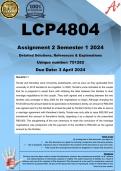 LCP4804 Assignment 2 (COMPLETE ANSWERS) Semester 1 2024 (751282) - DUE 3 April 2024