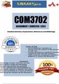 COM3702 Assignment 3 (COMPLETE ANSWERS) Semester 1 2024 (857988) - DUE 7 May 2024