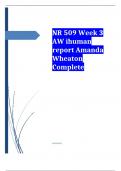 NR 509 Week 3 AW ihuman report Amanda Wheaton Complete