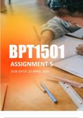 BPT1501 Assignment 5 Semester 1 2024