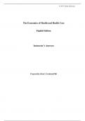 Solution Manual for The Economics of Health and Health Care 9e Sherman Folland, Allen C. Goodman, Miron Stano, Shooshan Danagoulian