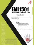 EML1501 assignment 2 solutions semester 1 2024 (Full solutions)