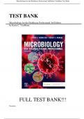 Test Bank For Microbiology for the Healthcare Professional 3rd Edition by Karin C. VanMeter, All Chapters , Latest Update.
