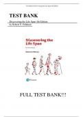 Test Bank For Discovering the Life Span (4th Edition) 4th Edition by Robert S. Feldman, All Chapters. 